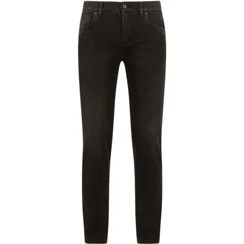 Washed Skinny Stretch Jeans , male, Sizes: 2XL - Dolce & Gabbana - Modalova