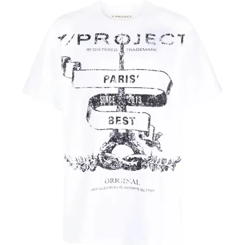 Bio-Baumwoll T-Shirt - Paris Beste - Y/Project - Modalova