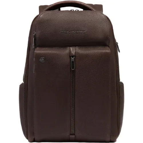 Dark Laptop and iPad Backpack , male, Sizes: ONE SIZE - Piquadro - Modalova