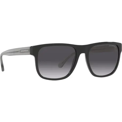 Gradient Gray Sunglasses for Men , male, Sizes: 56 MM - Emporio Armani - Modalova