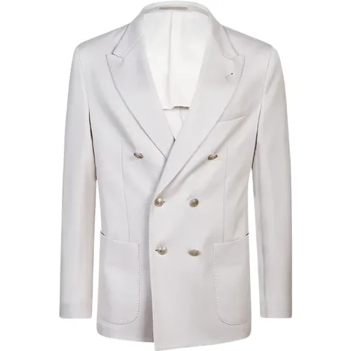 Stylish Jacket with Linen Blend , male, Sizes: L, XL, M - Eleventy - Modalova