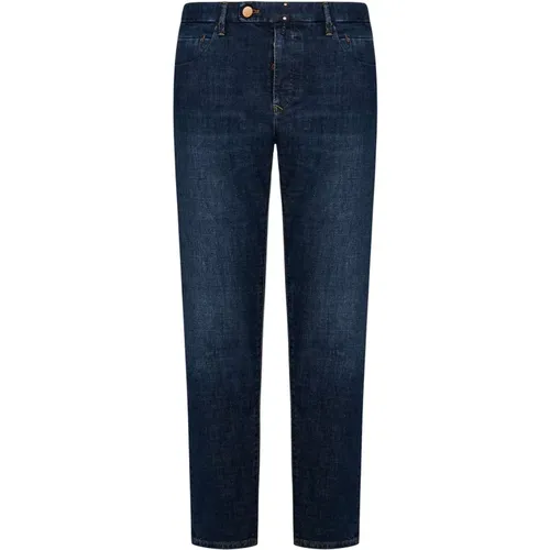 Slim-Fit Jeans with Removable Key Ring , male, Sizes: W35, W31, W34 - Incotex - Modalova