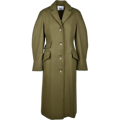 Verde Foresta Coat for Women , female, Sizes: XS - Erika Cavallini - Modalova