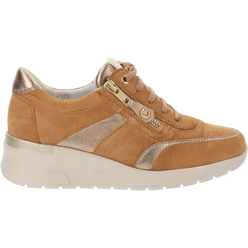 Leder Sneakers für Frauen , Damen, Größe: 38 EU - Cinzia Soft - Modalova