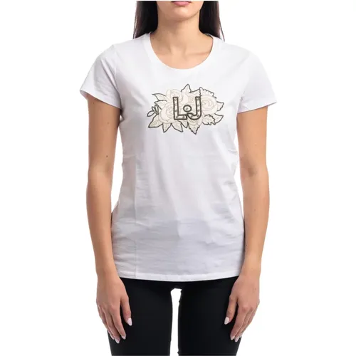 Printed T-shirt , female, Sizes: XL, XS, S, M - Liu Jo - Modalova