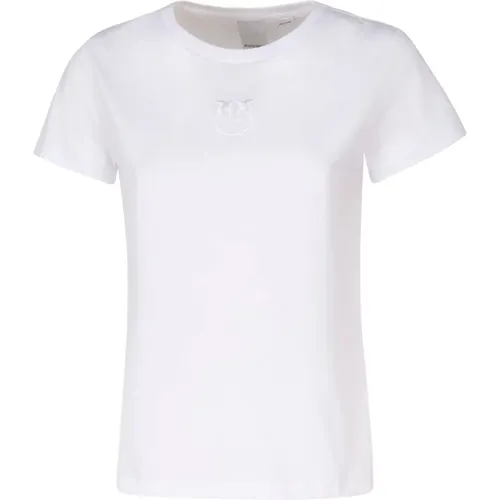 T-Shirts und Polos aus Baumwollmischung , Damen, Größe: XS - pinko - Modalova