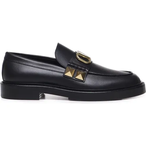 Flat Shoes with VLogo Signature , male, Sizes: 6 UK - Valentino Garavani - Modalova