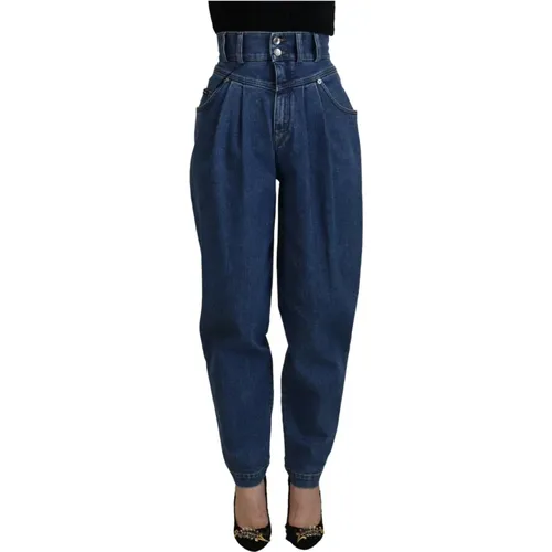 Italienische Chic High Waist Jeans , Damen, Größe: S - Dolce & Gabbana - Modalova