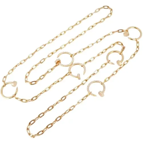 Pre-owned Rose Gold necklaces , female, Sizes: ONE SIZE - Cartier Vintage - Modalova