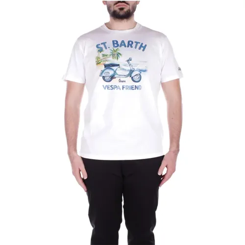 Logo Front T-shirt , male, Sizes: XL, L, M, S - Saint Barth - Modalova