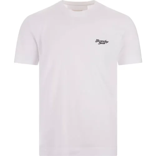 Weißes T-Shirt mit 1952 Signatur , Herren, Größe: L - Givenchy - Modalova