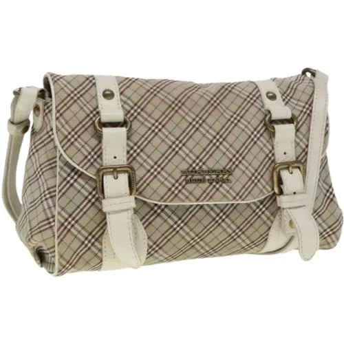 Pre-owned Canvas shoulder-bags , female, Sizes: ONE SIZE - Burberry Vintage - Modalova