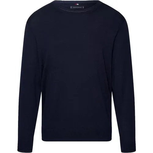 Herren Pullover in Desert Sky Blau , Herren, Größe: S - Tommy Hilfiger - Modalova