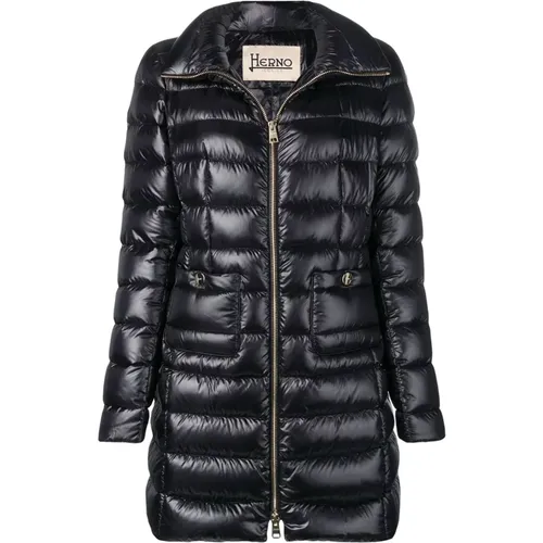 Puffer Jacket with High Collar , female, Sizes: S, L, M, 2XS, XL, XS - Herno - Modalova