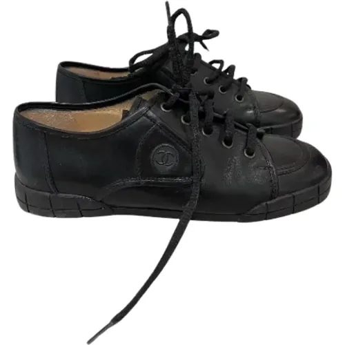 Pre-owned Leather sneakers , female, Sizes: 4 1/2 UK - Chanel Vintage - Modalova