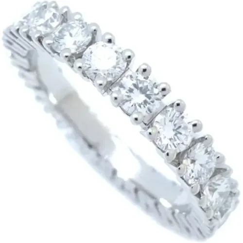 Pre-owned Platinum rings , female, Sizes: ONE SIZE - Cartier Vintage - Modalova