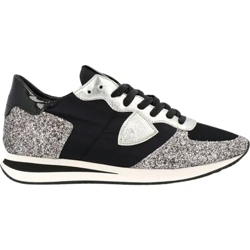 Schwarze Trpx Low Top Sneakers , Damen, Größe: 35 EU - Philippe Model - Modalova