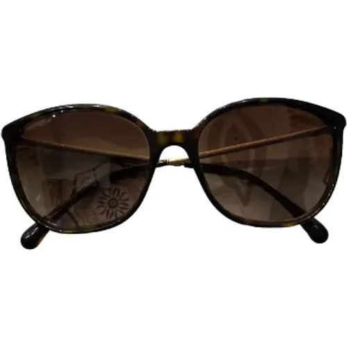 Gebrauchte Schwarze Plastik Sonnenbrille - Chanel Vintage - Modalova