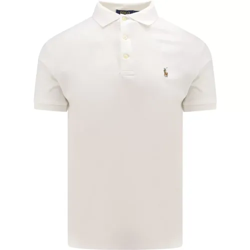 White Polo Shirt Slim Fit , male, Sizes: S - Ralph Lauren - Modalova