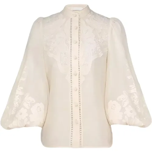 Cremefarbene Bestickte Bluse Ottie - Zimmermann - Modalova