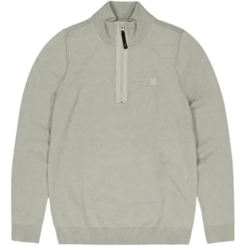 Grüner Halfzip Pullover Stilvoller Komfort - Butcher of Blue - Modalova