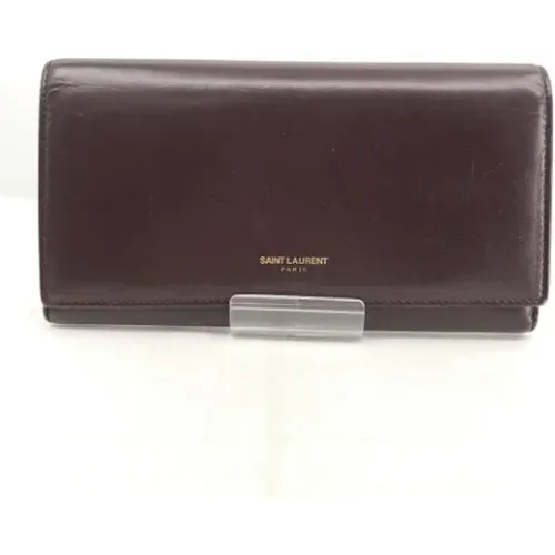 Pre-owned Leather wallets , female, Sizes: ONE SIZE - Yves Saint Laurent Vintage - Modalova