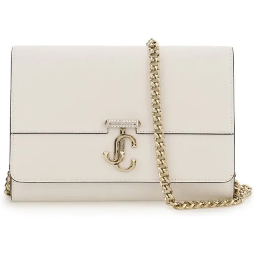 Varenne Leder Crossbody-Tasche mit Kristall-Monogramm - Jimmy Choo - Modalova