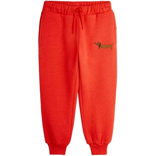 Bequeme Sweatpants mit gesticktem Dackel - Mini Rodini - Modalova