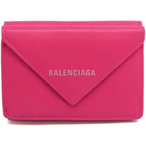 Pre-owned Leather wallets , female, Sizes: ONE SIZE - Balenciaga Vintage - Modalova