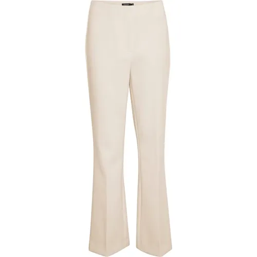 Smart Silhouette Pants Oatmeal , female, Sizes: XL, M, S, XS, L - Soaked in Luxury - Modalova