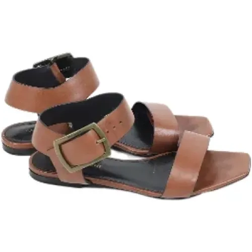 Pre-owned Leather sandals , female, Sizes: 4 UK - Yves Saint Laurent Vintage - Modalova