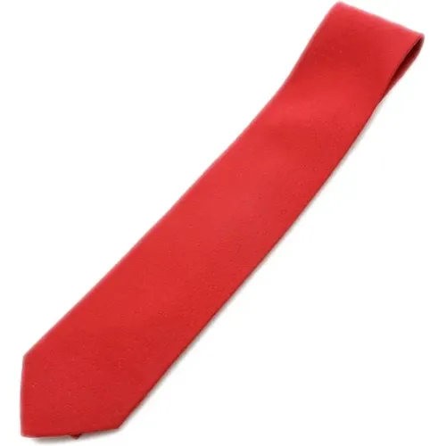Gebrauchte Rote Hermès Krawatte aus Roter Seide - Hermès Vintage - Modalova