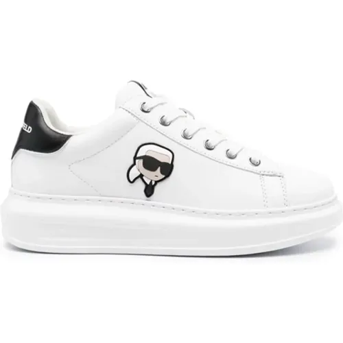 Ikonik Leder Sneaker , Herren, Größe: 38 EU - Karl Lagerfeld - Modalova