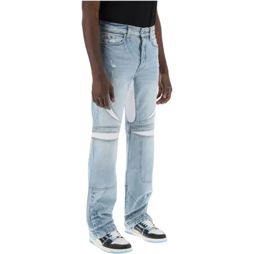 Mesh Insert Straight Cut Jeans , male, Sizes: W31, W32, W33 - Amiri - Modalova