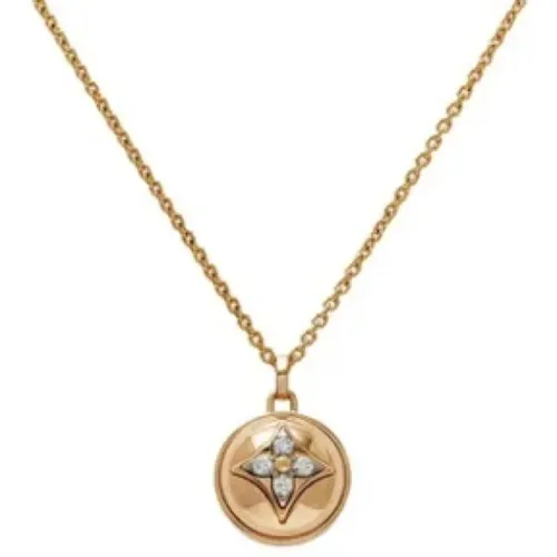 Pre-owned Rose Gold necklaces , female, Sizes: ONE SIZE - Louis Vuitton Vintage - Modalova