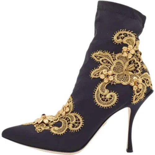 Pre-owned Fabric boots , female, Sizes: 6 UK - Dolce & Gabbana Pre-owned - Modalova