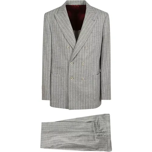 Perla Panama Suit , male, Sizes: L, XL, 2XL - BRUNELLO CUCINELLI - Modalova