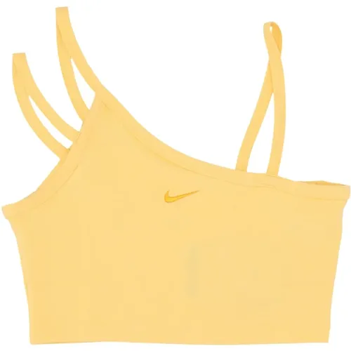 Modern Crop Top with Swoosh Logo , female, Sizes: M, S - Nike - Modalova