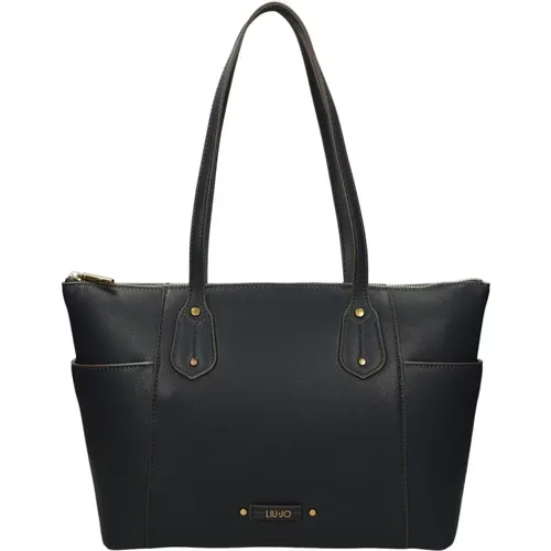 Eco-friendly Shopping Bag with Floral Lining , female, Sizes: ONE SIZE - Liu Jo - Modalova