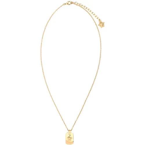 Goldene Medusa Halskette , Damen, Größe: ONE Size - Versace - Modalova