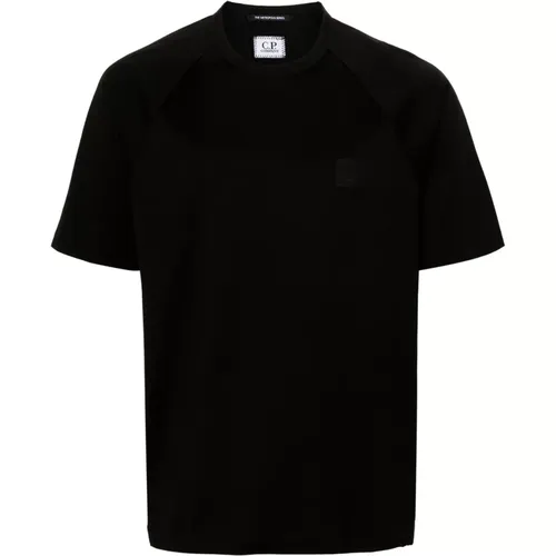 Schwarzes T-Shirt Metropolis Series , Herren, Größe: M - C.P. Company - Modalova
