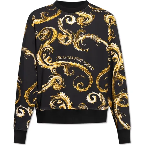 Sweatshirt mit Druck - Versace Jeans Couture - Modalova