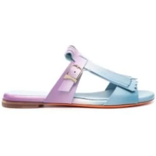 Fringed Dua Sandals , female, Sizes: 4 1/2 UK, 6 UK, 3 UK, 4 UK, 5 1/2 UK - Santoni - Modalova