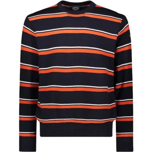 Striped Cool Touch Men's Sweater , male, Sizes: M - PAUL & SHARK - Modalova