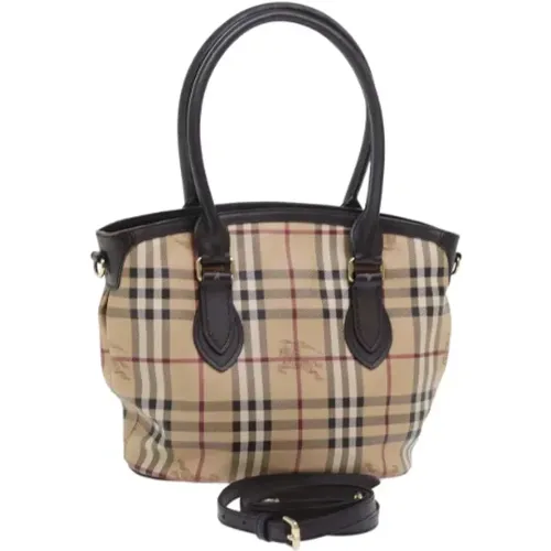 Pre-owned Canvas shoulder-bags , female, Sizes: ONE SIZE - Burberry Vintage - Modalova