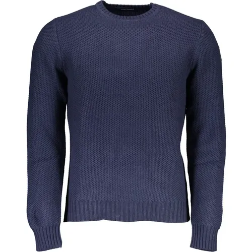 Blaues Baumwollhemd mit Kontrastdetails , Herren, Größe: S - North Sails - Modalova