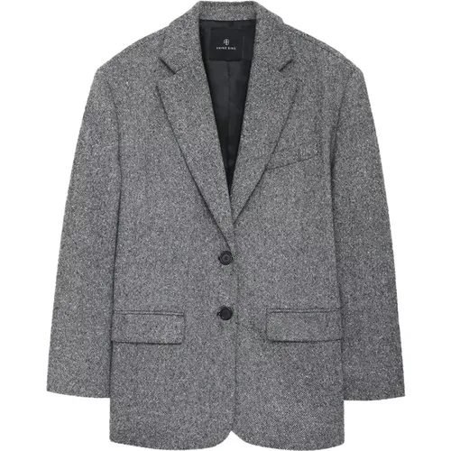 Speckled Wool Blend Blazer , female, Sizes: XS, 2XS - Anine Bing - Modalova