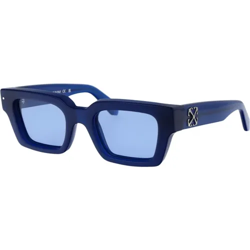 Stylish Virgil Sunglasses for Summer , unisex, Sizes: 50 MM - Off White - Modalova