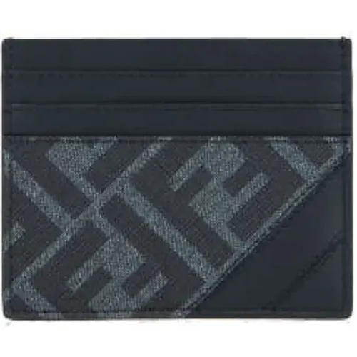 Jacquard Card Holder Wallet , male, Sizes: ONE SIZE - Fendi - Modalova