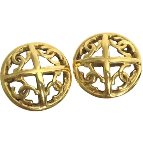 Pre-owned Metal earrings , female, Sizes: ONE SIZE - Chanel Vintage - Modalova